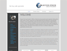 Tablet Screenshot of draytonfinch.com